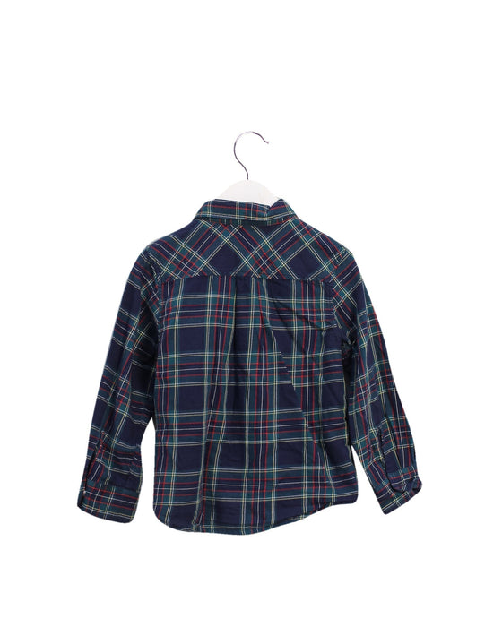 A Green Shirts from Petit Bateau in size 4T for boy. (Back View)