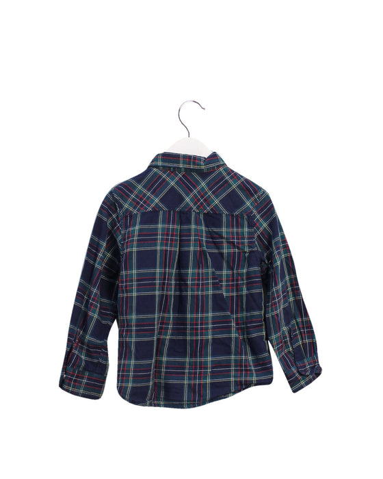 A Green Shirts from Petit Bateau in size 4T for boy. (Back View)