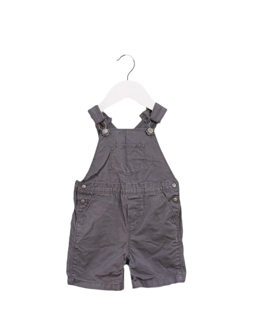A Grey Overall Shorts from Petit Bateau in size 3-6M for boy. (Front View)