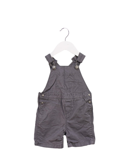 A Grey Overall Shorts from Petit Bateau in size 3-6M for boy. (Front View)