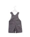 A Grey Overall Shorts from Petit Bateau in size 3-6M for boy. (Back View)