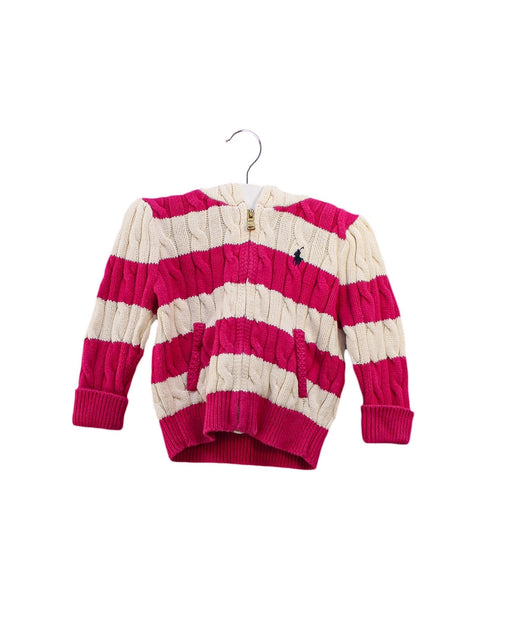 A Pink Lightweight Jackets from Ralph Lauren in size 6-12M for girl. (Front View)