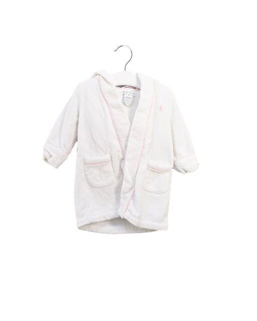 A White Bathrobes from Ralph Lauren in size 3-6M for girl. (Front View)