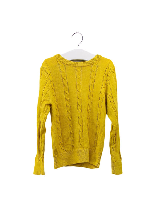 A Yellow Knit Sweaters from Jacadi in size 3T for girl. (Front View)