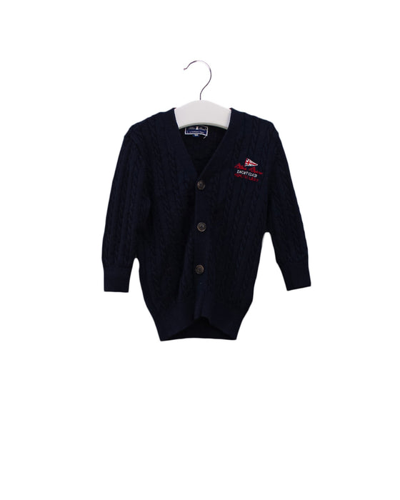 A Navy Cardigans from Nicholas & Bears in size 12-18M for boy. (Front View)