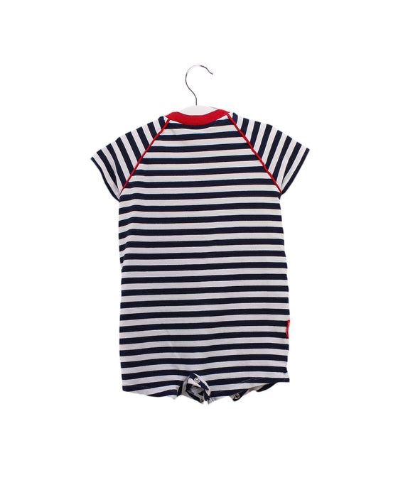 A White Short Sleeve Rompers from Ferrari in size 3-6M for boy. (Back View)