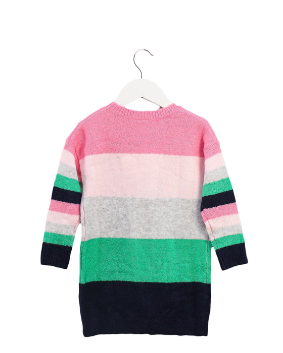 A Pink Sweater Dresses from Seed in size 3T for girl. (Back View)
