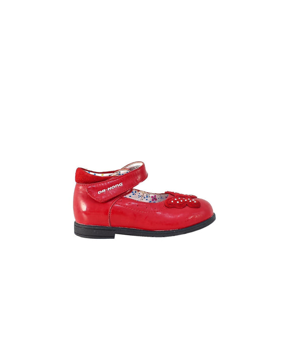 A Red Flats from Dr. Kong in size 12-18M for girl. (Back View)