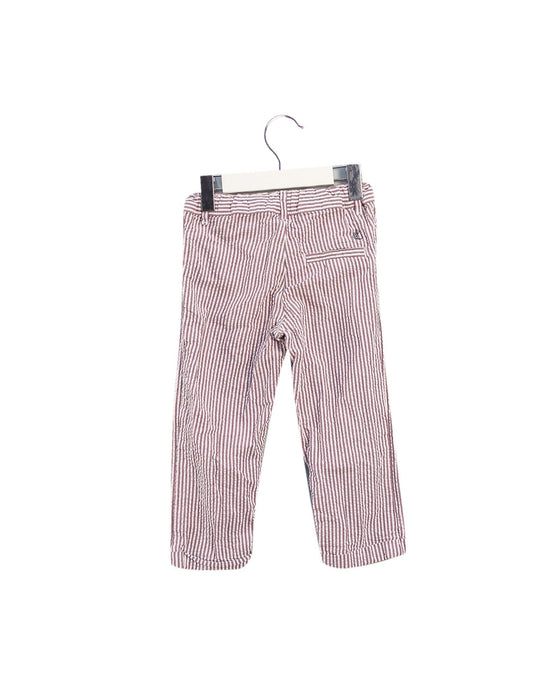 A Burgundy Casual Pants from Petit Bateau in size 18-24M for boy. (Back View)