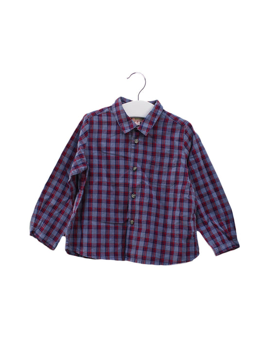 A Blue Shirts from Bonpoint in size 2T for boy. (Front View)