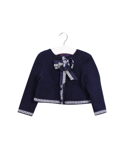 A Navy Cardigans from Nicholas & Bears in size 12-18M for girl. (Front View)