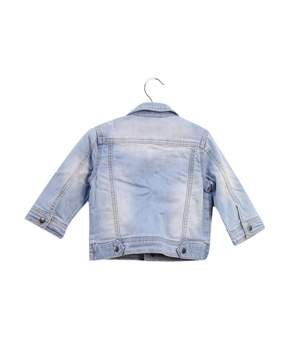 A Blue Lightweight Jackets from Sarabanda in size 6-12M for neutral. (Back View)