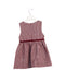A Burgundy Sleeveless Dresses from Chickeeduck in size 6-12M for girl. (Back View)
