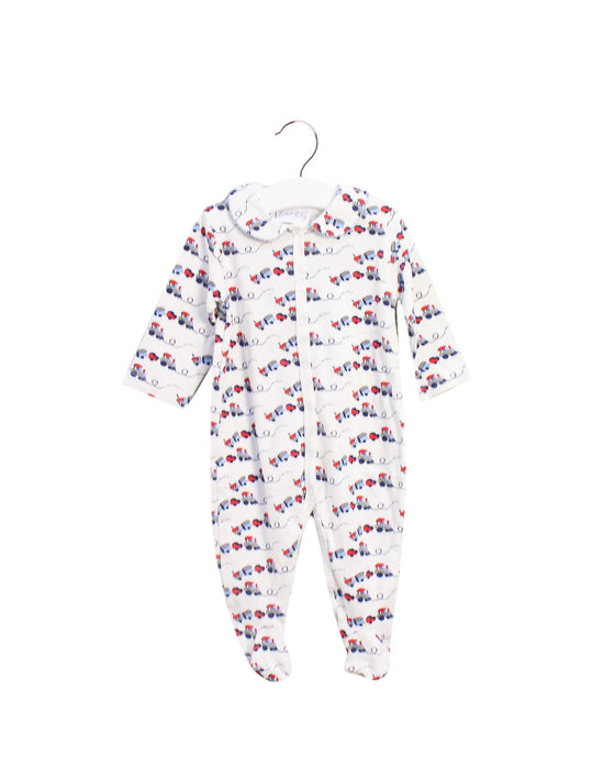 A White Onesies from Rachel Riley in size 6-12M for boy. (Front View)