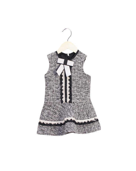 A Black Sleeveless Dresses from Nicholas & Bears in size 12-18M for girl. (Front View)