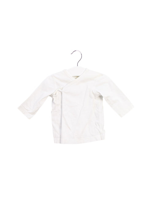 A White Long Sleeve Tops from Mides in size 0-3M for boy. (Front View)