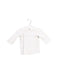 A White Long Sleeve Tops from Mides in size 0-3M for boy. (Front View)