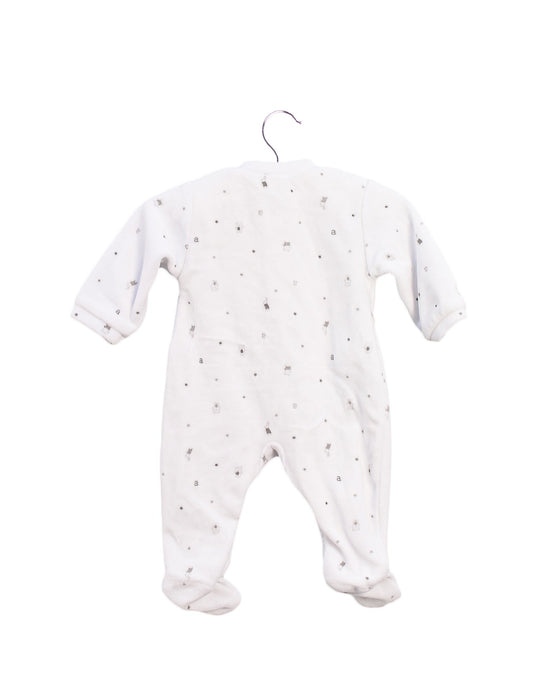 A White Long Sleeve Jumpsuits from Absorba in size 0-3M for boy. (Back View)