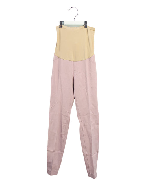 A Pink Casual Pants from Motherhood Maternity in size S for maternity. (Front View)