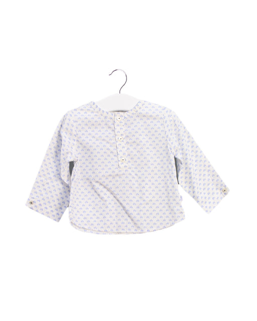 A White Long Sleeve Tops from Jacadi in size 6-12M for boy. (Front View)