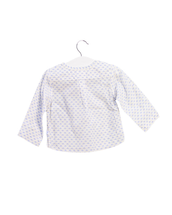 A White Long Sleeve Tops from Jacadi in size 6-12M for boy. (Back View)