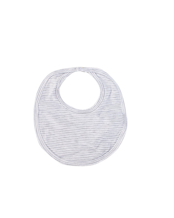 A Grey Bibs from Kissy Kissy in size O/S for neutral. (Front View)