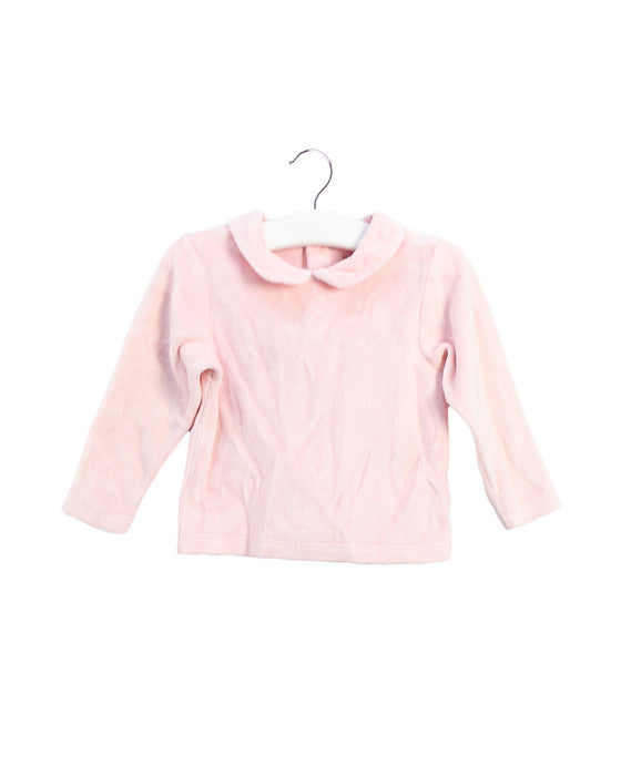 A Pink Long Sleeve Tops from Chickeeduck in size 6-12M for girl. (Front View)