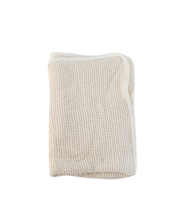 A Ivory Blankets from Fog Linen in size O/S for neutral. (Front View)