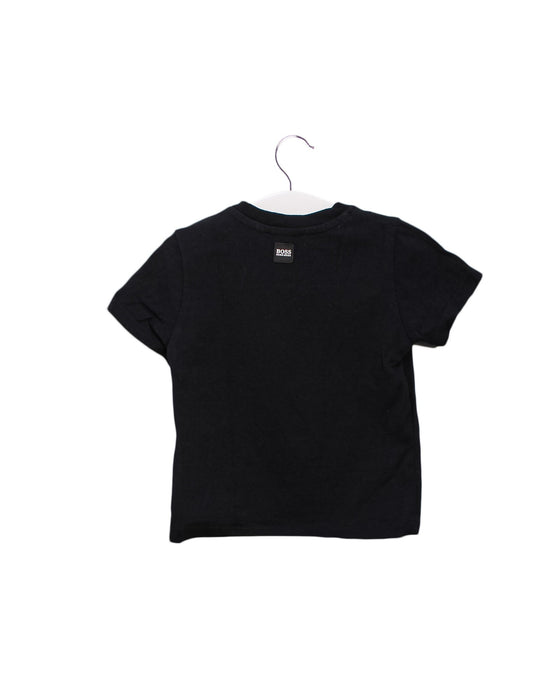 A Black Short Sleeve T Shirts from Boss in size 3-6M for boy. (Back View)