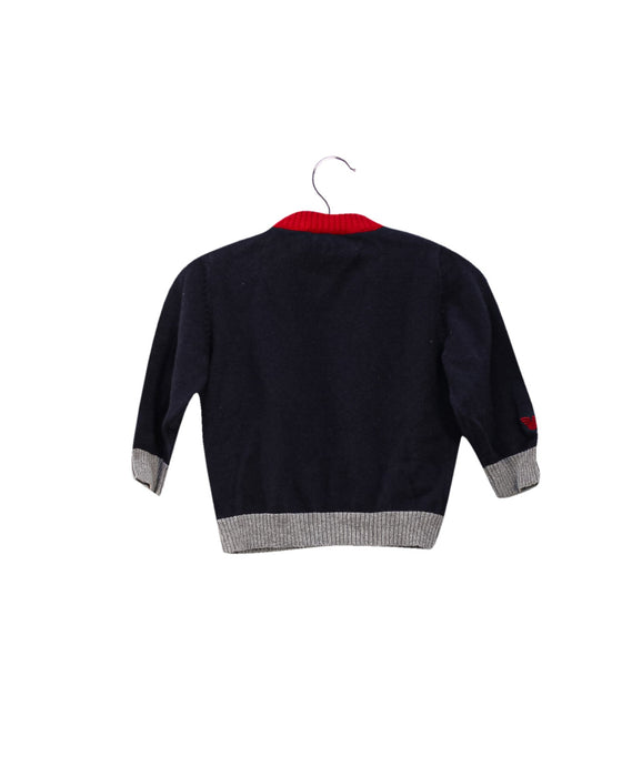 A Navy Knit Sweaters from Armani in size 3-6M for boy. (Back View)