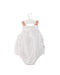 A White Sleeveless Rompers from Kidsagogo in size 0-3M for girl. (Back View)