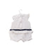 A White Rompers from Monnalisa in size 0-3M for girl. (Back View)