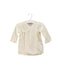 A Yellow Long Sleeve Tops from Mides in size 0-3M for neutral. (Front View)