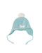 A Blue Winter Hats from Nanos in size 3-6M for boy. (Front View)