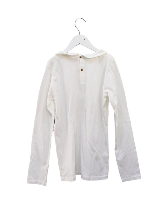 A White Long Sleeve Tops from Jacadi in size 12Y for girl. (Back View)