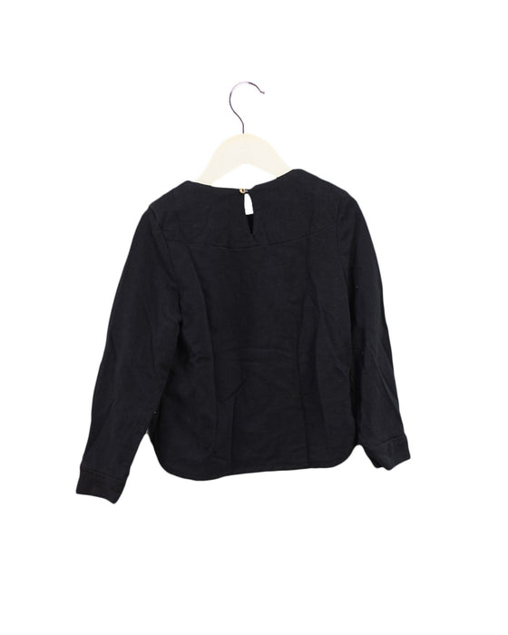 A Black Zippered Sweatshirts from Little Marc Jacobs in size 4T for girl. (Back View)