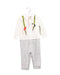 A Ivory Long Sleeve Jumpsuits from Kingkow in size 6-12M for boy. (Front View)