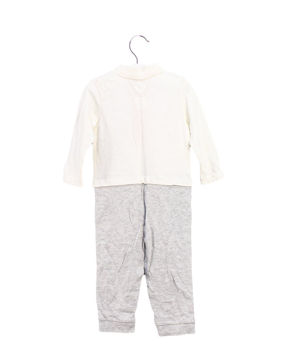 A Ivory Long Sleeve Jumpsuits from Kingkow in size 6-12M for boy. (Back View)