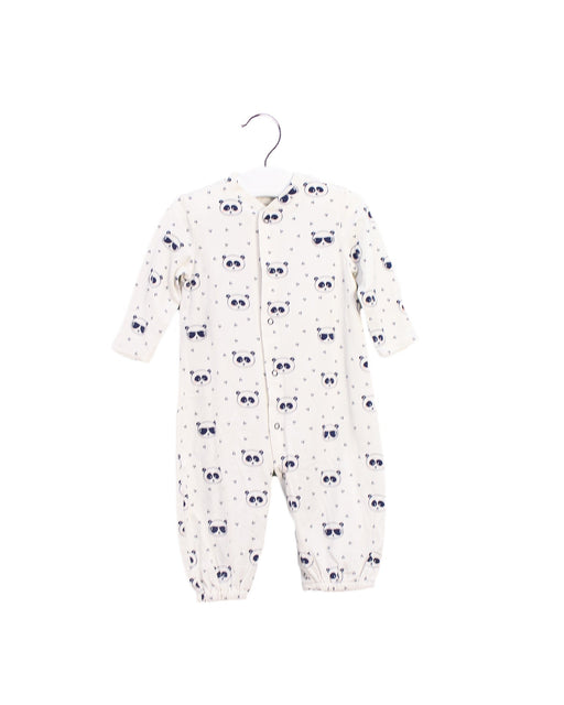 A Ivory Long Sleeve Jumpsuits from Egg by Susan Lazar in size 6-12M for girl. (Front View)