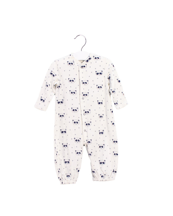 A Ivory Long Sleeve Jumpsuits from Egg by Susan Lazar in size 6-12M for girl. (Front View)