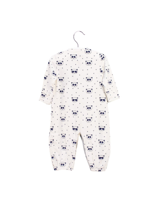 A Ivory Long Sleeve Jumpsuits from Egg by Susan Lazar in size 6-12M for girl. (Back View)