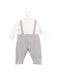 A White Long Sleeve Jumpsuits from Chickeeduck in size 6-12M for boy. (Back View)