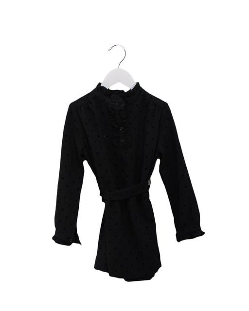 A Black Long Sleeve Dresses from Bonpoint in size 6T for girl. (Front View)