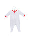 A Blue Long Sleeve Jumpsuits from Petit Bateau in size 0-3M for boy. (Front View)