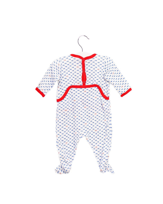 A Blue Long Sleeve Jumpsuits from Petit Bateau in size 0-3M for boy. (Back View)