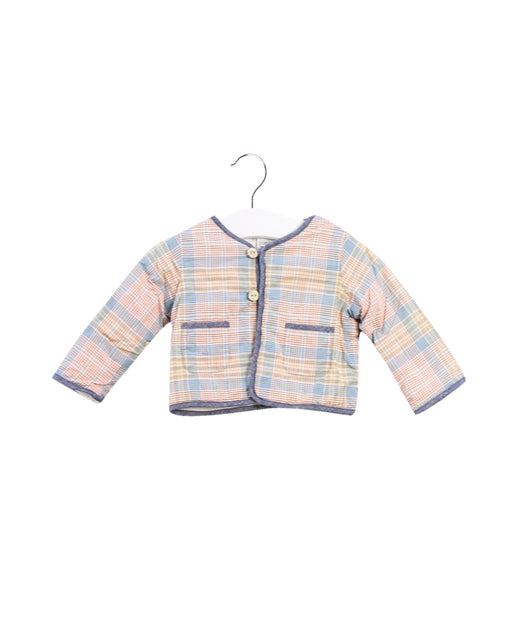 A Blue Lightweight Jackets from Ralph Lauren in size 0-3M for boy. (Front View)