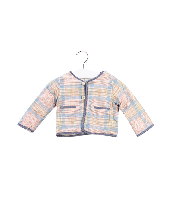 A Blue Lightweight Jackets from Ralph Lauren in size 0-3M for boy. (Front View)