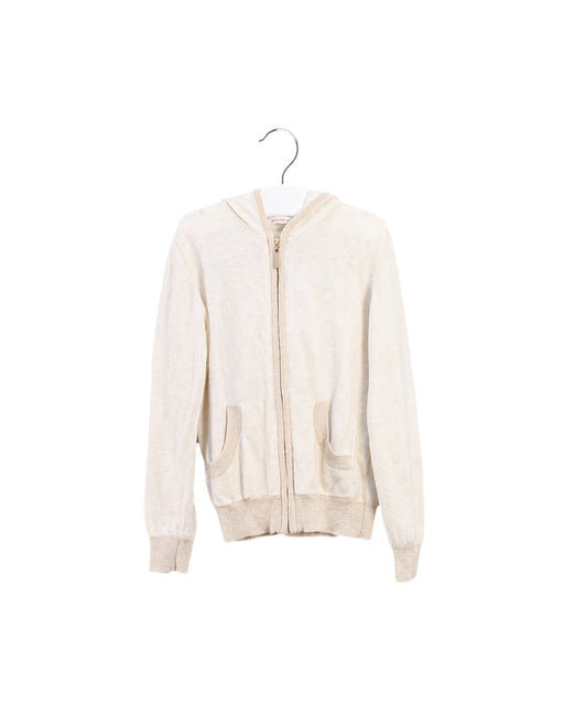 A Beige Lightweight Jackets from Monoprix in size 4T for girl. (Front View)