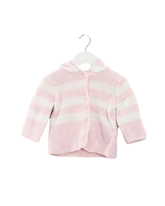 A Pink Cardigans from Hanna Andersson in size 0-3M for girl. (Front View)