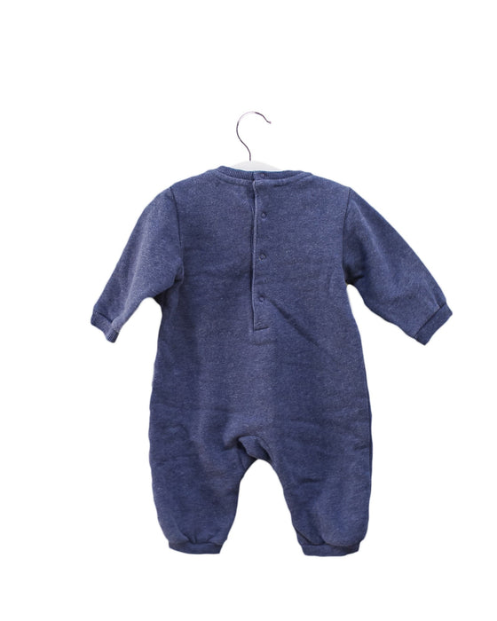 A Blue Long Sleeve Jumpsuits from Daks in size 3-6M for boy. (Back View)